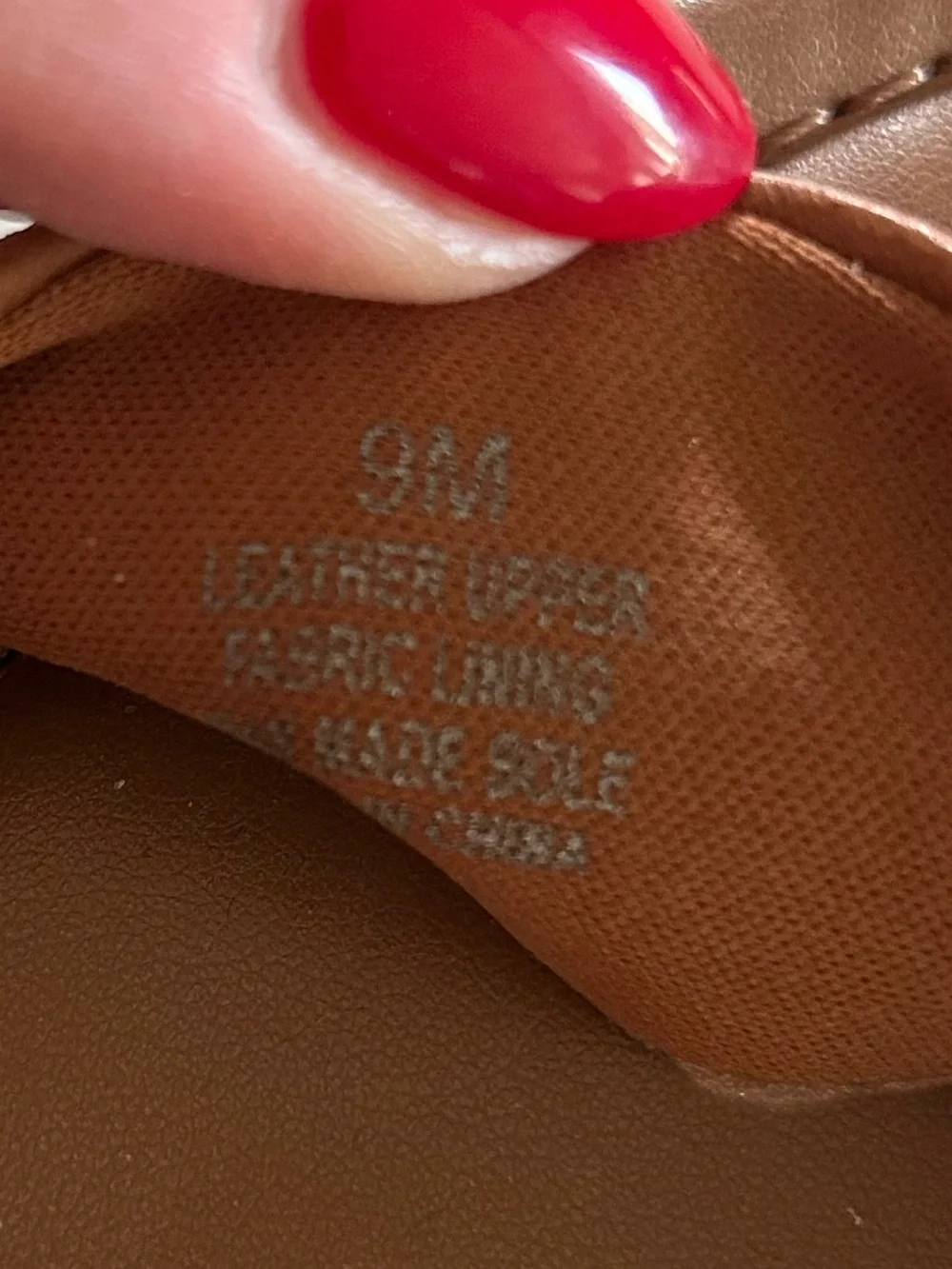 Gianni Bini Leather Platform Heel Sandals in Rich Caramel